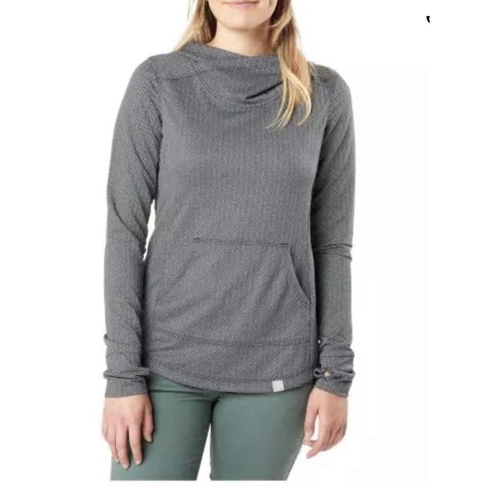5.11 Tactical Women's Aphrodite Hooded Pullover Gray Herringbone Size Medium